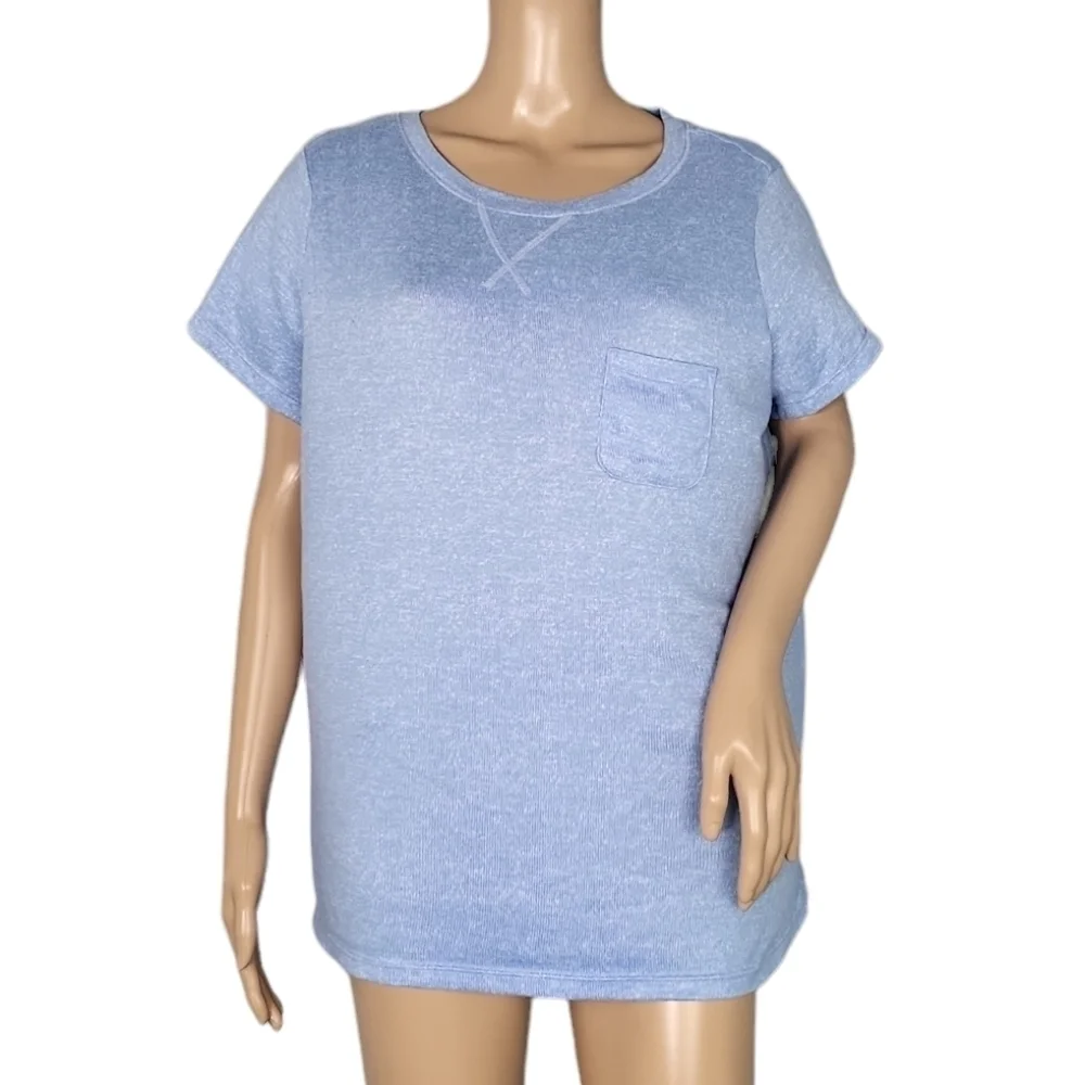 Croft & Barrow Blue Pajama Top XXL
